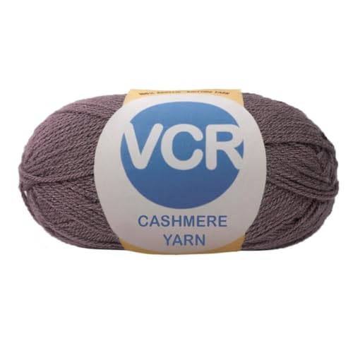 Image of VCR Greyish Brown Cashmere Knitting Yarn, 100 Grams Hank, 265 Meters Length, Acrylic 75% and Nylon 25%, Soft Crosia Thread for Crochet and Knitting, Suitable for Sweaters, Pullovers and Jackets