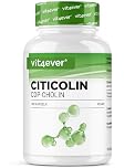 vit4ever CDP Colina (Citicolina) 250 mg - 180 Capsule - Alto Dosaggio e Forma Bioattiva di Colina - Vegano, senza additivi inutili