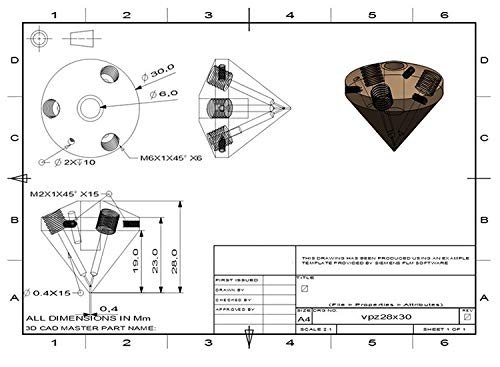 Druckerteile Extruder Komplettset - Lite6 Messing Multi Color Düse 3 in 1 Out 0,4 mm für 1,75 mm Filament Mischfarben Multi Düse für 3D Drucker Ersatzteile
