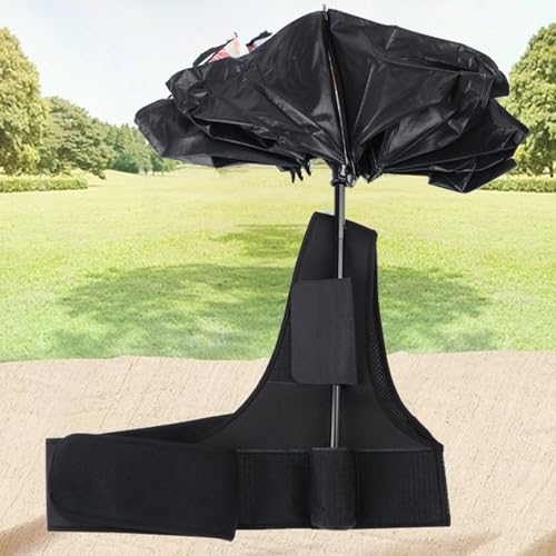 Body Worn Hands Free Umbrella Mount, Handy Shade Support, Parasol Bracket with Adjustable Grip, Lightweight Sun Rain Protection Stand for Gardening, Camping, Festivals, Outdoor Usage