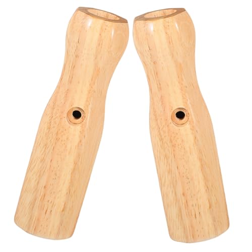 HOLIDYOYO 2Pcs Wooden Foosball Table Handles Ergonomic for Table Soccer Replacement Easy Assembly Indoor Game Accessories Enhance Family Entertainment
