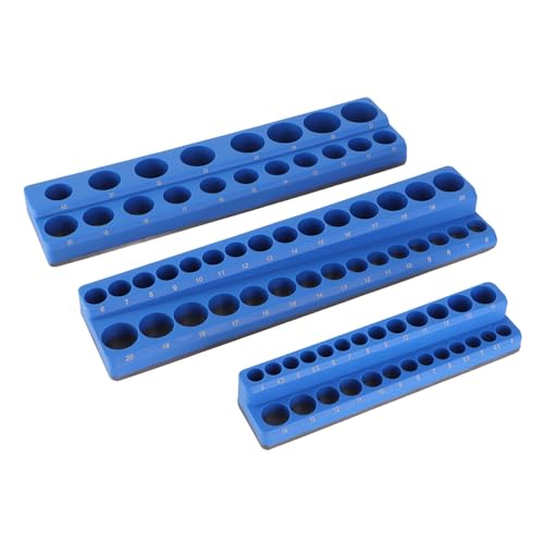 CLFYOU Magnetic Socket Organizer Tray, Powerful Portable Sock Hold with ft Rubb Surface for Toolboxes, Mechanics d DIY Enthusias