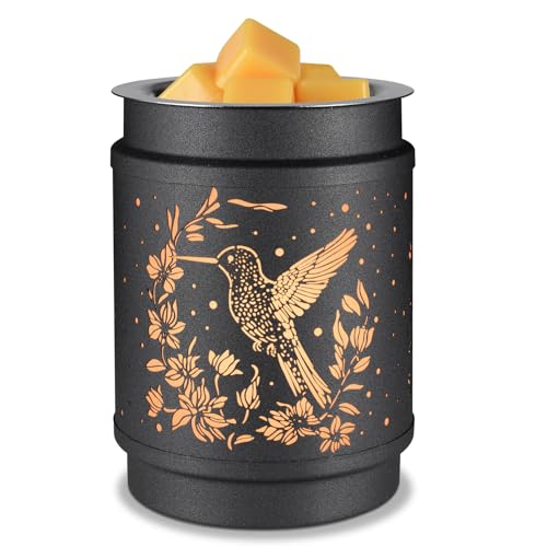 Hummingbird Metal Wax Warmer - Electric Fragrance Candle Oil Burner for Wax Melts as Gifts for Moms, Grandma, Women & Girls