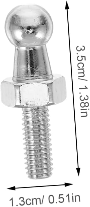 2pcs Gas Spring Support Ball Bolts Durable Metal Replacement Fittings for Automotive and Cabinet Lifting Applications Easy Installation