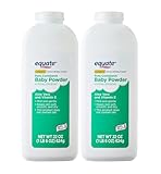Equate Pure Cornstarch Baby Powder with Aloe Vera and Vitamin E, Hypoallergenic, Talc-Free - 22 oz (Pack of 2)