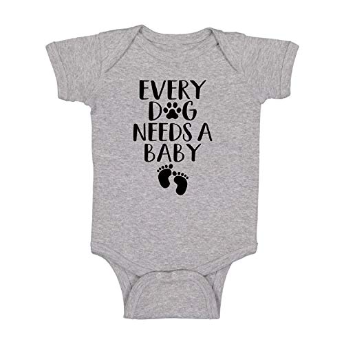 Image of Every Dog Needs a Baby - Funny Baby Essentials Bodysuit - Baby Boy Clothes Newborn Girl Outfits