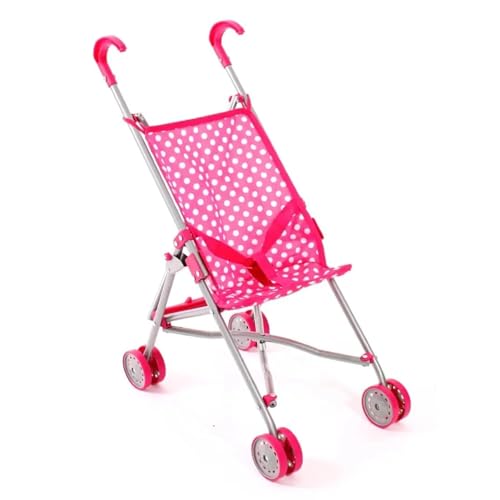 Bayer Chic 2000 Puppenbuggy Funny, Puppenwagen, Mini-Buggy, Dots Pink,...