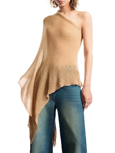 Milumia Women's Lightweight Sheer Knit Ponchos Shrug Wraps Knitted Scarf Poncho Sweater Cape Shawl