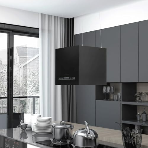 Cinyiqo Campana extractora Colgante táctil LCD Acero Recubierto 37 cm, Extractor Cocina - SPU:51021