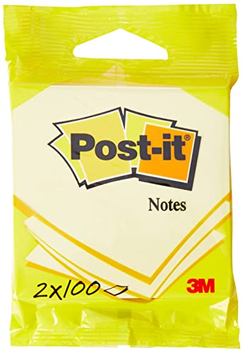 Post-it 76x76 mm Notes - Canary Jaune (Lot de 2)