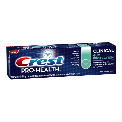Crest Pro-Health Clinical Gum Protection Clean Mint Toothpaste, 5.8-Ounce (Pack of 12)