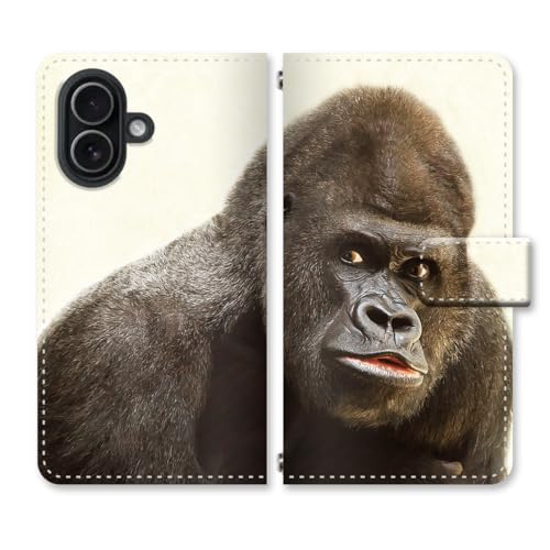 Tiara mode Google Pixel 10a�p �P�[�X �蒠�^ �S���������� �쐶 ���� ���A�� �A�j�}�� �|�[�g���[�g �� GV0BP | �T��,����,���I,���m�N���[��,gorilla,animal,wild,real,face,ape,p