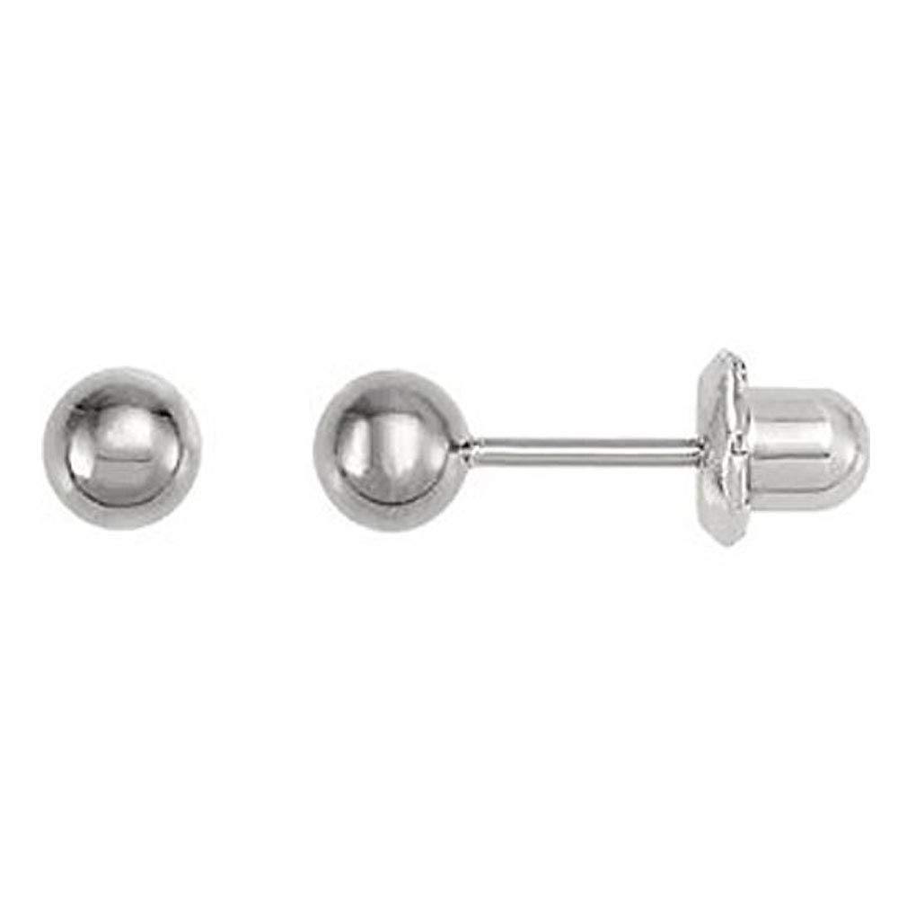 Bonyak JewelryTitanium Ball Piercing Earrings Pair - Hypoallergenic For Sensitive Ears