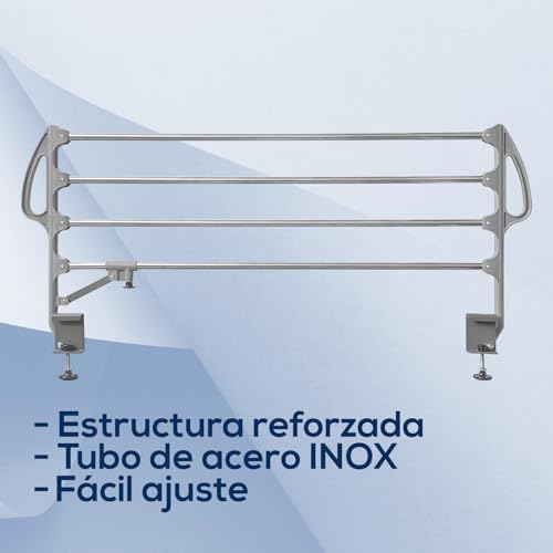 Miniatura 3 de Duérmete Online - Pack Cama Eléctrica Articulada Reforzada Ergomedic Pro Colchón Sanitario Viscoelástico Sanivisco Barandillas Inox, 90x190