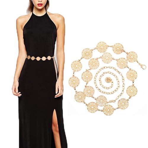 Ralcosuss Metal Gold Siver Belly Waist Chain Belts for Jean Pant Dress Skirt Body Jewelry Costume Accessory3