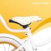 sun baby Heart Bike Vélo pour Une Fille 12 14 16 Pouces, Vélo Enfant 2-6 Ans, avec Barre de poussée, Panier, Sonnette (Or Blanc, 14 Pouces) #2