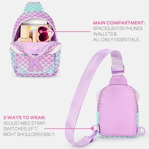 Image of Mibasies Sling Bag for Girls Gift, Toddler Girl Toys, Blue Purple K