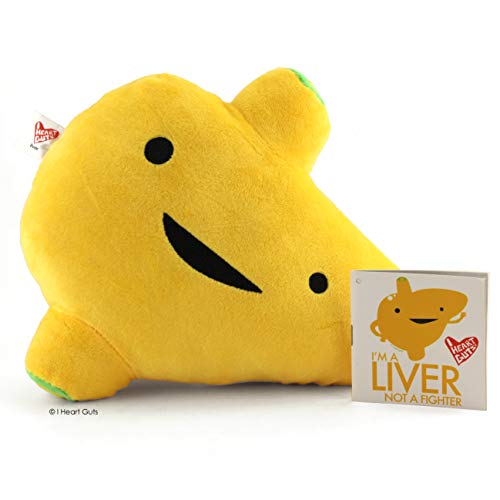 I Heart Guts Liver Plush - I’m A Liver Not A Fighter - 11” Educational Organ Stuffed Toys - Get Well Soon Gifts/Liver Gifts Funny #TOP1