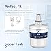 GLACIER FRESH Replacement for DA29-00003G Water Filter, Compatible with Samsung* Aqua-Pure Plus, DA29-00003F, DA29-00003B, HAFCU1, RFG237AARS, FMS-1, RS22HDHPNSR, RSG257AARS, WSS-1, 3 Pack