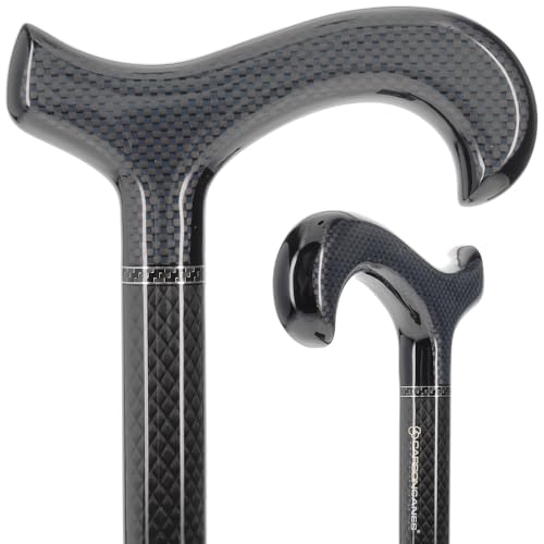 Royal RC Canes Black Carbon Fiber Derby Walking Cane – Stylish Lightweight...