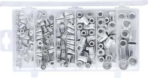 Rivets filetés aluminium KS TOOLS M3-M10 l'assortiment de précision 150 pcs