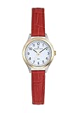 montre certus femme acier Blanc Certus Montre Femme Acier Bicolore Cuir Rouge 645365