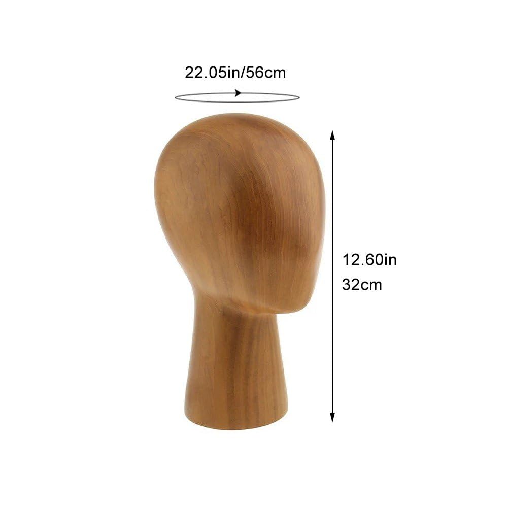 Testa di Manichino, Manichino in Legno Modello Testa di Manichino Parrucche per Berretti Supporto per Espositore per Negozio Parrucchiere