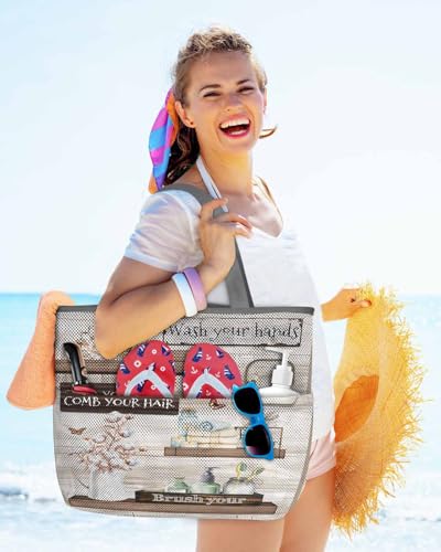 Mesh Beach Bag Oversized Tote Bags for Women Bathroom Bottle Butterfly Jar Roll Paper Large Bags for Travel Pool Grocery2