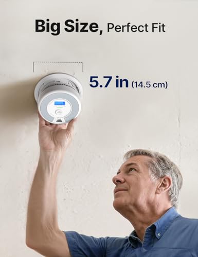 X-Sense Smoke Detector Carbon Monoxide Alarm Combo, 10-Year Non-Replaceable Battery, Not Hardwired, UL 217 9th Edition Certified, Model XP0H-SN, 1-Pack