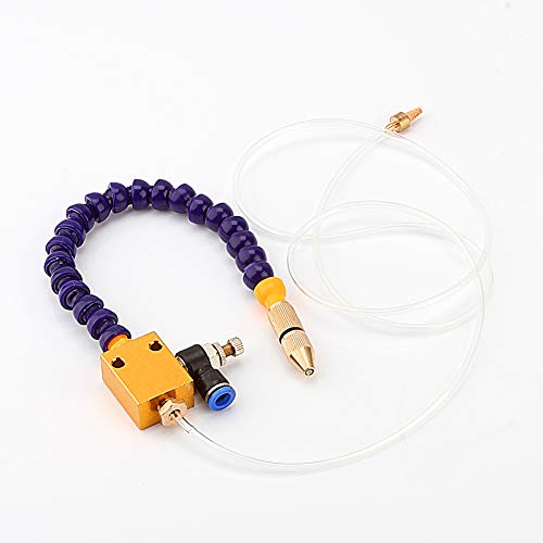 Nebel-Kühlmittel-Schmierung Kühlmitteldüsen-Sprühsystem für Metallschneiden, Gravieren, Kühlsprühgerät für 8-mm-Luftleitung, CNC-Drehmaschine, Fräsbohrer. Neu