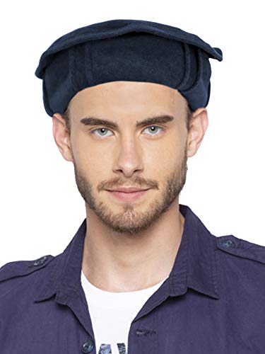 Vastraa Fusion Woolen Afghan Pakol Topi/Gorra para hombres y mujeres, Azul oscuro., talla única Cover