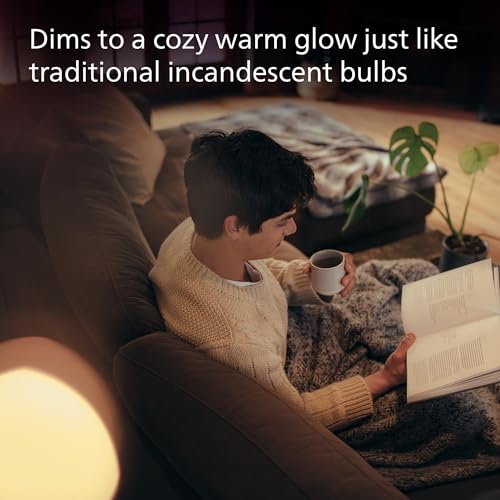 Image of PHILIPS LED 100W A19 8-Pack Ultra Definition (2700K) 1500 Lumen (11.5W = 100W) Dimmable Frosted Flicker-Free Light Bulbs