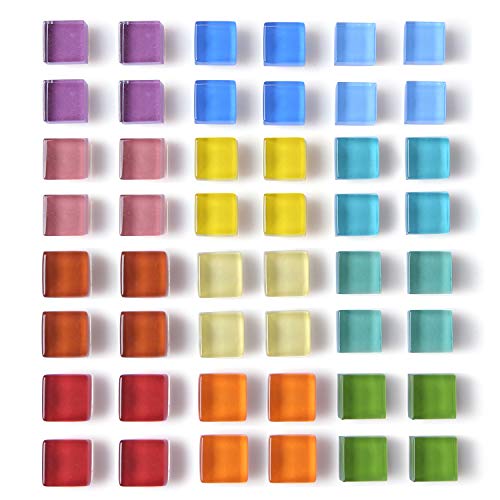 Mymazn 48 Pack Glass Refrigerator Magnets for...