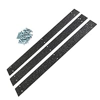 Anti-Rutsch-Streifen für Treppen, 5,1 x 61 cm, Strapazierfähig, Rutschfest, Aluminium-Legierung, Treppen und Bodensicherheits-Hardware Verhindern Stürze (3 Stück, mit Schraube)