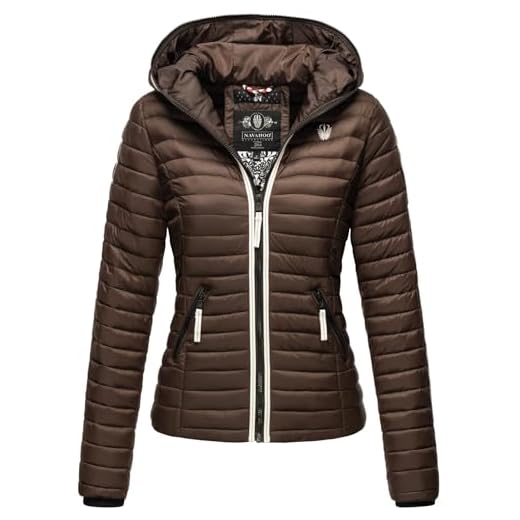 Navahoo B811 - Chaqueta acolchada de entretiempo para mujer chocolate XS