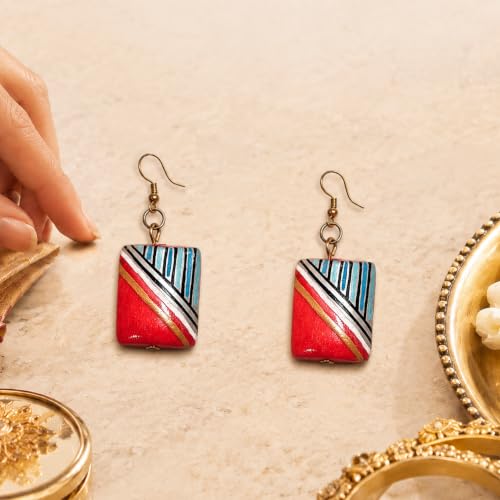 Image of Boho Ethnic Earrings Collection for Women - Colorful Tassel, Hoop, Stud, Drop, Chandelier & Huggie Styles Inspired by Festival Fashion