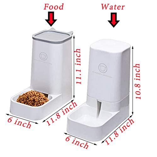 Dog or Cat Automatic Feeder Water Dispenser Set, Food Bowl Cat Food Container for Small, Medium and Large Cats and Dogs… - Image 3