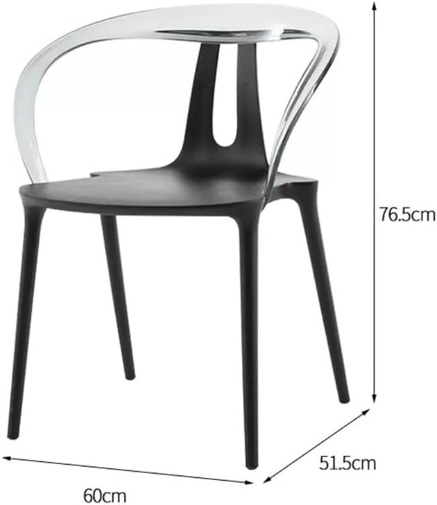 Scandinavian Transparent Chair Lounge Acrylic Dining Mesh Recliner