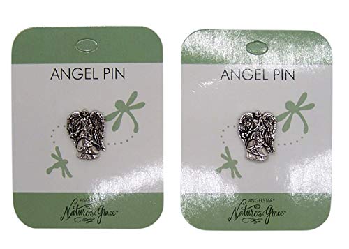 Image of Wowser Dragonfly Spiritual Connection Guardian Angel Lapel Pin, Set of 2, 1 Inch