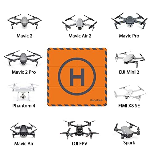 50cm(20") Drone Landing Pad con Bolsa de Almacenamiento, Universal Plegable Portátil Alfombrilla de Aterrizaje para DJI Mini 3 Pro, Mavic Mini 2/Air 2/Air 2S/Holy Stone/DJI FPV Drone,