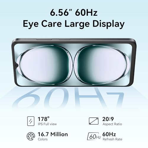 OSCAL Mobile Phones, Flat 2C Android 14 Phone (2025 Second Generation), 6(2+4) GB +64GB/2TB Octa Core Cheap Android Phone, 6.56Inch, 5000mAh Dual SIM Unlocked, 13MP Main Camera, 4G, FaceID/GPS, Black - 5