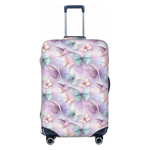 Luggage Cover Protector - Elegant Butterfly 1 Print Fit 25-28 Inch Suitcase Covers for Luggage