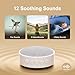 Hotmoon Portable White Noise Sound Machine 12 Soothing Sounds | Omini SE | 8 Night Light Colors | 4 Timers | Powerful Battery | Memory Function | for Home, Travel, Nursery Gift for New Mom & Baby