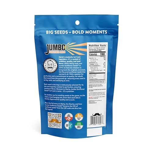 JUMBO SUNFLOWER SEEDS, Original, 16-Ounce (Pack of 6)