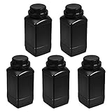 uxcell Plastic Lab Chemical Reagent Bottle, 1000ml/ 34oz Wide Mouth Sample Sealing Liquid/Solid Storage...