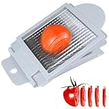 Tomato Slicer, Stainless Steel Tomato Cutter Dedicated Tomato Slicing tool Portable Carry & Easy Working for Hamburger Salad Tomato Slices