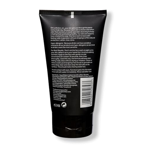 No7 Men Energizing Face Wash - Soap Free Hypoallergenic Cleanser for Oily Skin - Daily Face Cleanser for Men for Invigorated & Deeply Clean Skin (150 ml) image 4