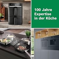 Bosch XXL Heißluftfritteuse, 12,0L Doppelkammer, platzsparend, 6 Programme, PFAS frei, schwarz, AirFryer Serie 6, MAFD661B0 – Ansicht 9