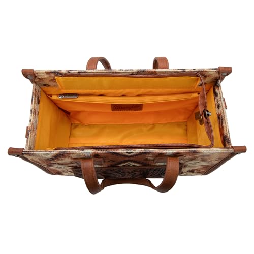 Wrangler Aztec Tote Bag for Women Western Purses and Handbags Boho Shoulder Bag WG130-8120SBR — view 6