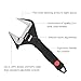 Amazon Basics Plumbing Adjustable Wrench with Soft Grip, Wide Mouth, 6.34 x 2.83 x 0.59 inches (LxWxH)